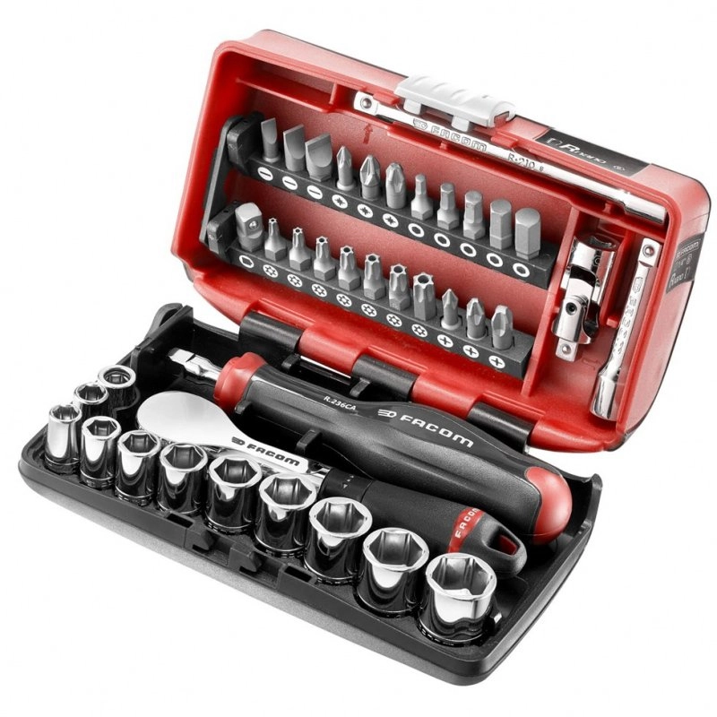 Coffret cliquet HP+Douilles 1/4" 6 Pans FACOM - R.181NANOPB