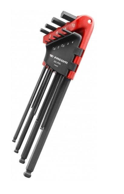 Jeu de 9 clés mâles extra-longues 6 pans FACOM - 83S.JP9ALPF