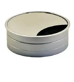 Passe-cables D.90mm Alu mat