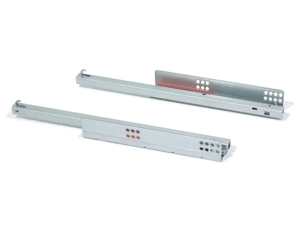 Coulisses à sortie partielle avec push-[Dimensions:490mm]