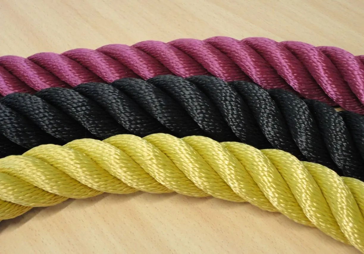 Corde de rampe D36mm Nylon en couleur-[Couleur:Bordeaux]