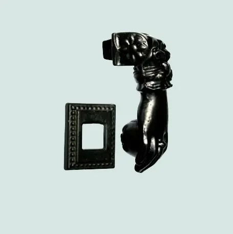 Marteau de porte main fonte noire