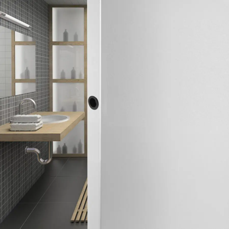 Doigt de tirage a encastrer D.25mm Zamak Noir Mat