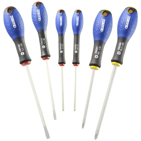 Jeu de 6 tournevis Fente/Phillips EXPERT by Facom - E160902