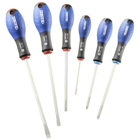Jeu de 6 tournevis Fente/Pozidriv EXPERT by Facom - E160903