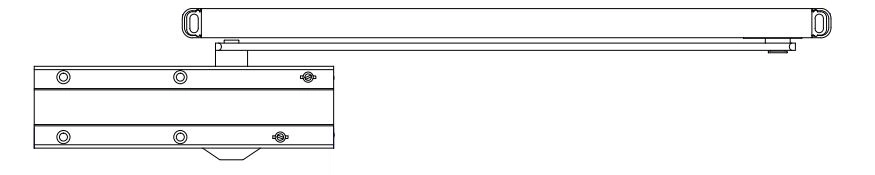 Ferme-porte à came - - Bras à glissière F3 Blanc SEVAX - ESV7191B