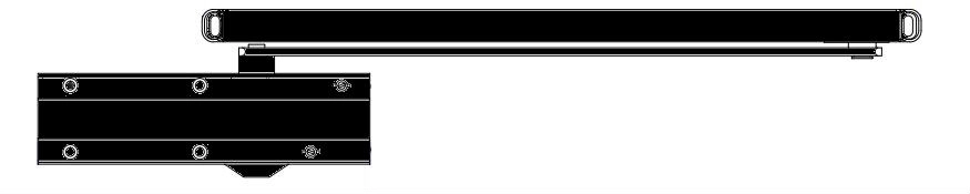 Ferme-porte à came - - Bras à glissière F3 Noir SEVAX - ESV7191N