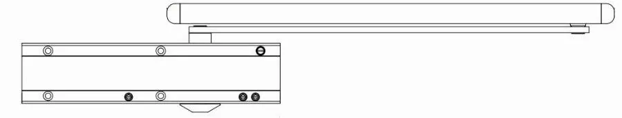 Ferme-porte à came - - Bras à glissière F2 à 5 Blanc SEVAX - ESV7193B
