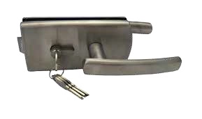 Serrure du milieu à cylindre et béquille sans déport SEVAX Chrome brillant - SX3306CB