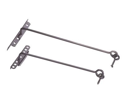 Crochet crémaillère à poignée Ø8 x 330mm BOURG MERMIER à visser - Cataphorèse noir - M-320332