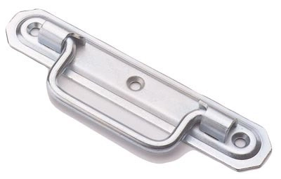 Poignée à arrêt platine emboutie MONIN acier zingué - 140x26 mm - 7350-733030 