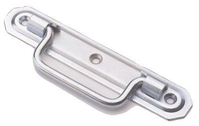 Poignée à arrêt platine emboutie MONIN acier zingué - 190x36 mm - 7352-733060