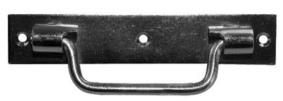 Poignée sur platine 140 mm BOURG MERMIER zingué blanc - 342143