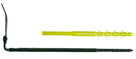 Arrêt de volet 0/10 ING FIXATIONS isolation extérieure - cheville 240 mm - arrêt 320 mm - A130170