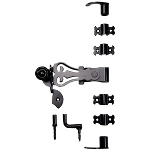 Sachet espagnolette crochet courbe à butée Provence TORBEL coulisseau N°1 - 07PNB3A14