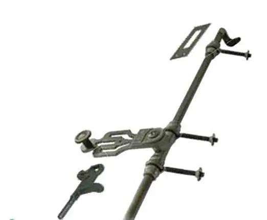 Tringle de croisée 2500 mm TORBEL crochet de 32 - noir cataphorèse - 590324