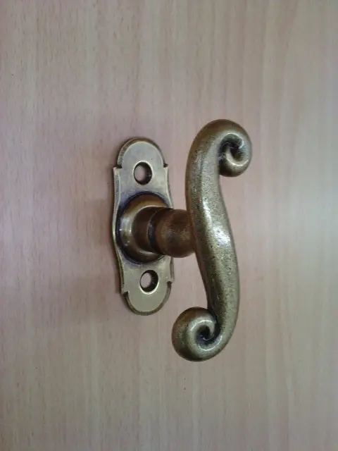 Bouton sur platine 10707 CEVENNES-[Laiton vieilli]