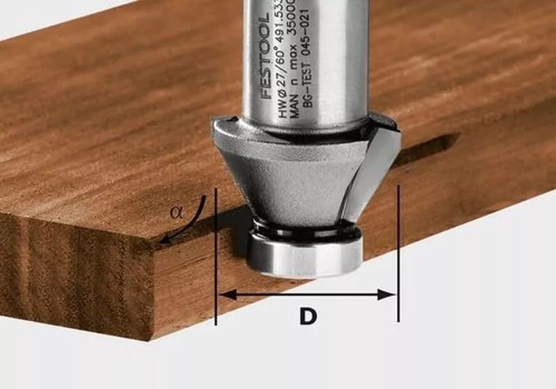 Fraises à chanfreiner HW FESTOOL HW 60°-OFK 500 - 491533