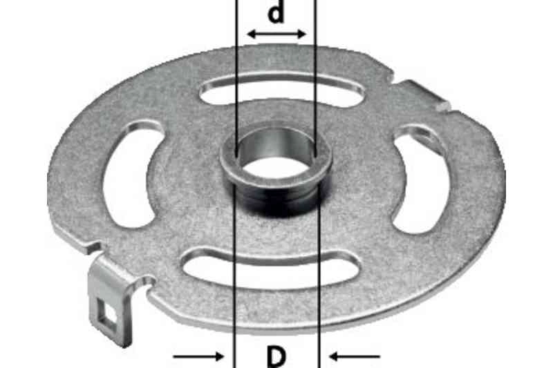 Bague de copiage FESTOOL KR-D 17,0/OF 1400 - Pour OF 1400 / VS 600 - 492181