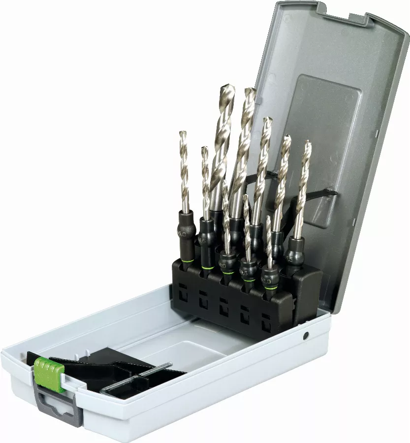 Coffret foret FESTOOL hélicoïdal HSS D3-10 CE/10 - 495128