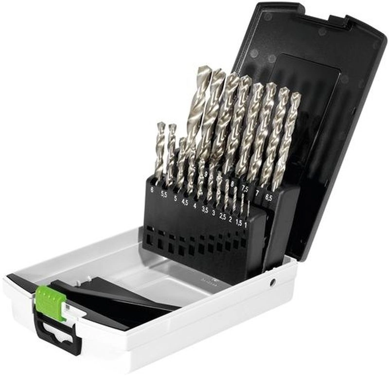 Coffret pour forets acier HSS FESTOOL HSS D 1-10 Sort/19 - 498981