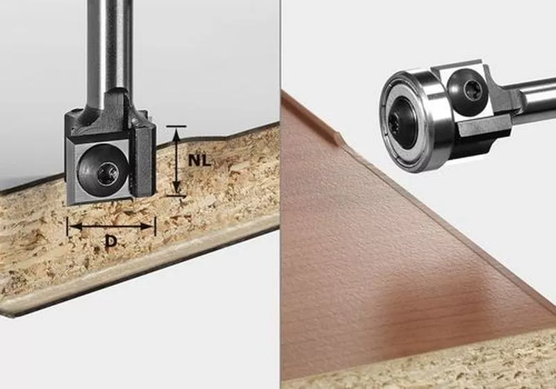 Fraise à affleurer avec plaquettes de rechange HW FESTOOL S8 HW D19 12x12 KL OFK - 499806