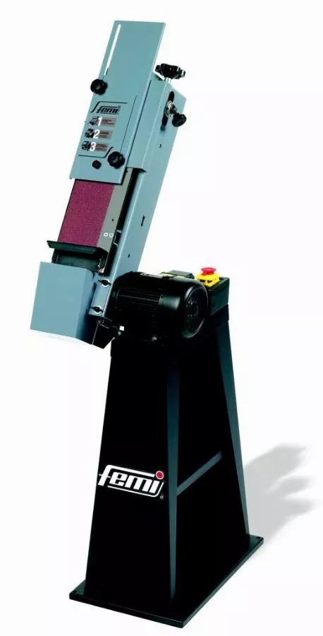 Ponceuse à bande industrielle FEMI avec socle - Triphasé 1000W Bande 120 x 1500 mm - 8266133