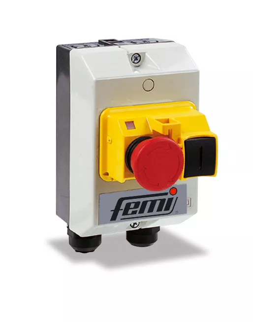 Tableau de commande + Interrupteur d'arrêt d'urgence FEMI ponceuses 511-543B 1 vitesse monophasé - 7800216