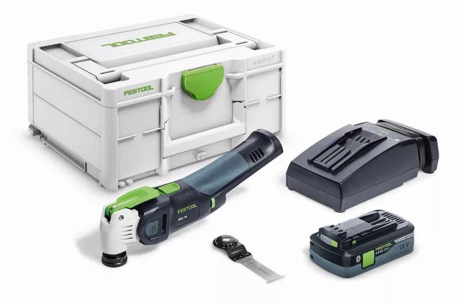 Outil oscillant VECTURO OSC 18 HPC 4,0 EI-Plus - FESTOOL - avec 1 batterie 18V 4.0Ah - chargeur - Sytainer - 576595