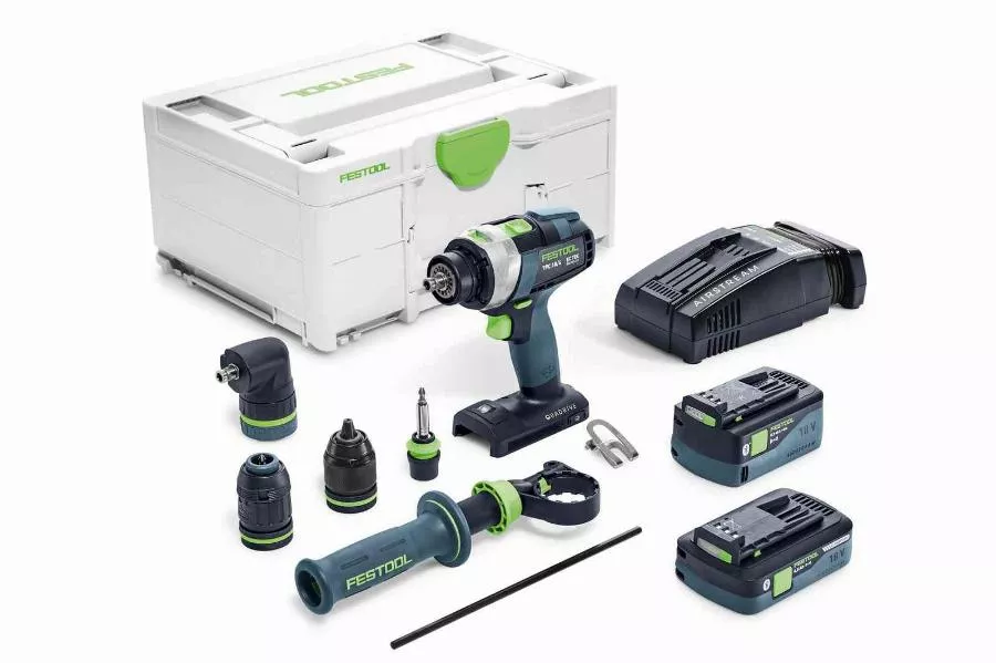 Perceuse-visseuse à percussion sans fil QUADRIVE TPC 18/4 5,2/4,0 I-Set/XL-SCA FESTOOL - 576772