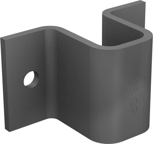 Gâche à pattes MANTION - 65x35x3 mm - Pour verrous 1314 - Acier zingué noir - 1314 GP 