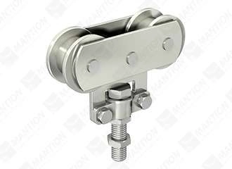 Monture fixation sur chant MANTION - Vis d'accrochage M10 - Capacité/Porte : 80kg - 235A