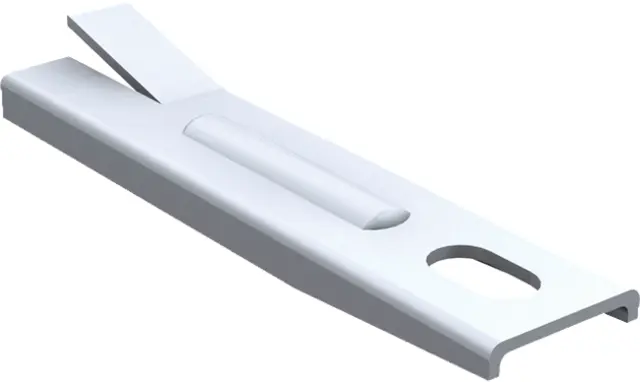 Patte à sceller 3532 MANTION SA - Pour rail tubulaire - Vis M10 - Capacité porte 80 Kg - 3532