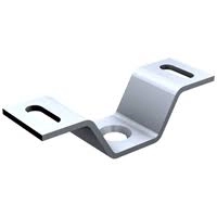 Patte à visser au plafond 5044 MANTION SA - Pour support rail tubulaire - Vis M12 - Capacité porte 150 Kg - 5044