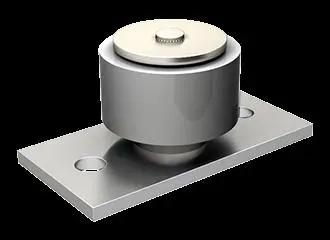 Guide inférieur à olive sur platine 1059 MANTION à visser pour U - 1059