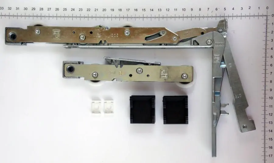 Boite de base HS 150 Portal SIEGENIA bois schema G poids du vantail 150kg - 281048 