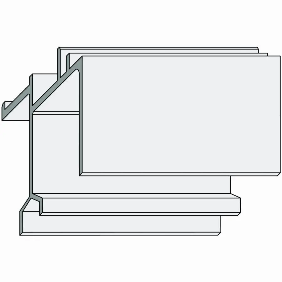 Guide haut HS HH0130-01 SIEGENIA GR670 Bois 56 Naturel - 125410