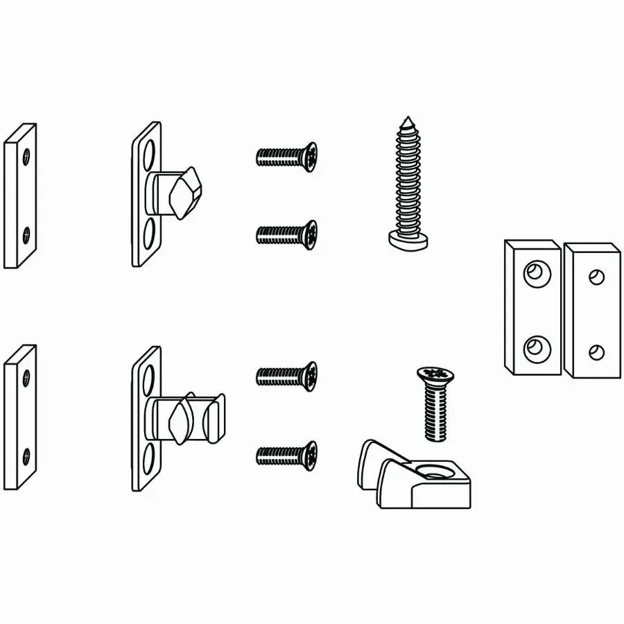 Sachet accessoire schéma C HS Portal ép.56/68 SIEGENIA ajouter 2xPMKB0130-123010 - 239087 