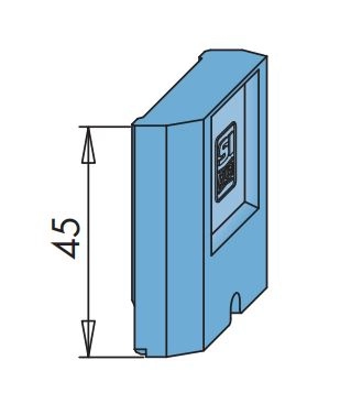 Pièce de remplissage bas noir HS Portal SIEGENIA - PDIB0110-023050                         