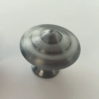 Bouton rustique BROS N°24 acier poli verni - Ø30 - 24-A-30-2