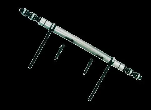 Fiche dégondable 190A DECAYEUX L.297mm acier fer patiné 52 - 1440052180