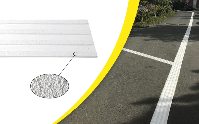 Bande d'aide à l'orientation extérieure Waccess 4 nervures WATTELEZ 1000 x 215 mm - Blanc - 630040B