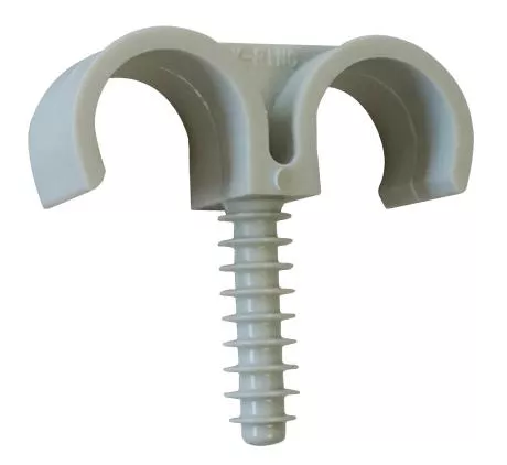 Fixation de gaines et tubes ING FIXATION Fix-ring double - Ø 20 mm - Boîte de 100 - A301750