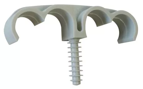 Fixation de gaines et tubes ING FIXATION Fix-ring Quadruple - Ø 25 mm - Boîte de 50 - A302600