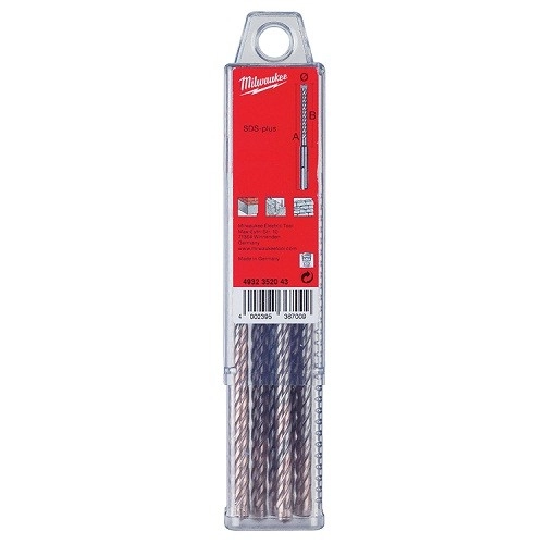Boite de foret MILWAUKEE RX4 - SDS-PLUS - 10 pièces - 12X210 mm - 4932352050 