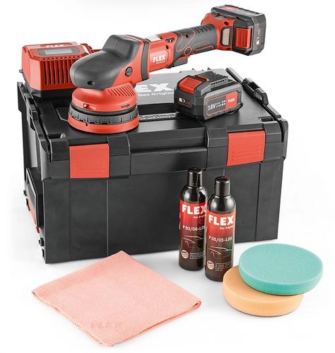 Polisseuse excentrique 18V XFE 15 150 18.0-EC/5.0 P-Set C FLEX  - 2 batteries + chargeur - en coffret - 461245