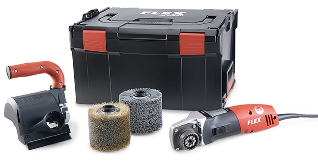 Polisseuse excentrique Brosseuse TRINOXFLEX BBE 14-3 110 Set FLEX - en coffret - 461504