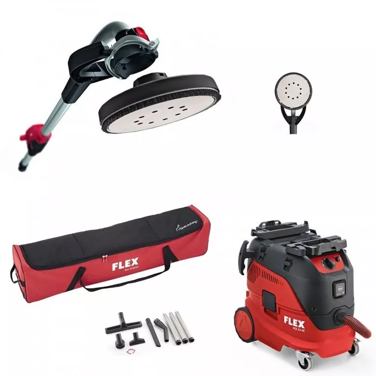 Girafe GE7 + housse + Aspirateur 30 L VCE 33 AC + 2 têtes de ponçage FLEX - 920112