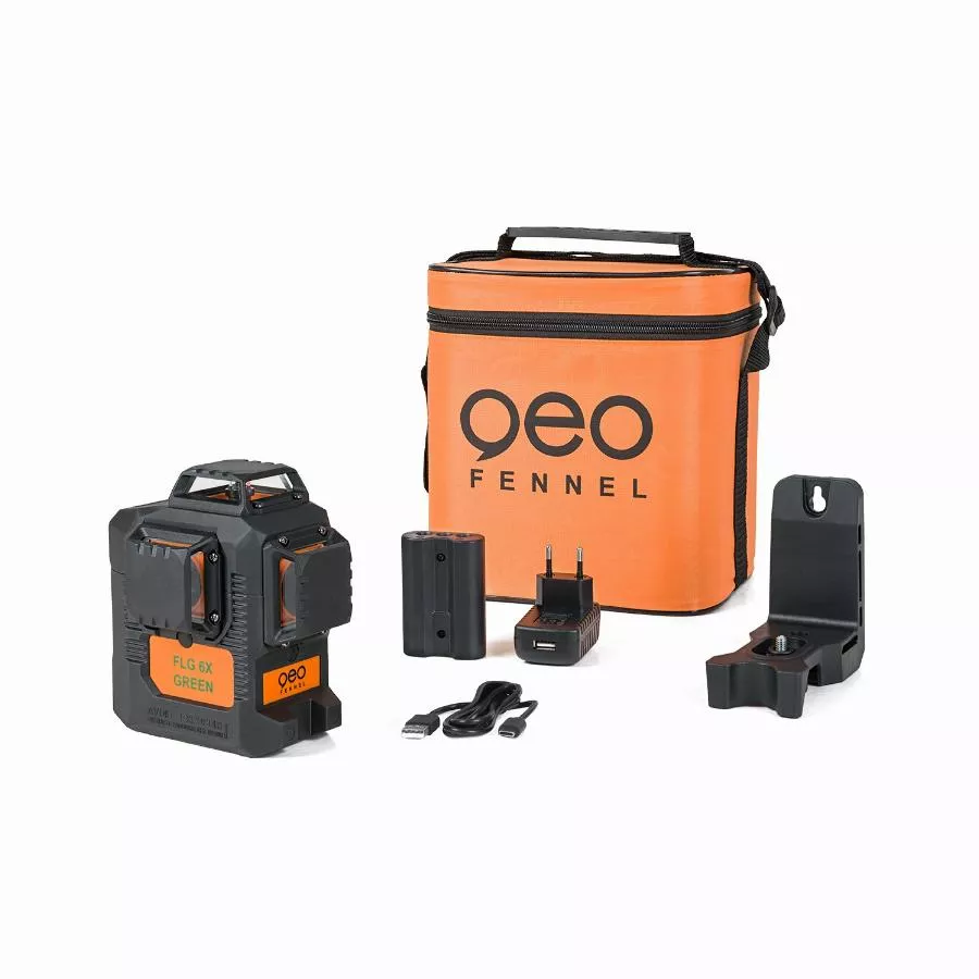 Laser multi lignes pour tous types de travaux en intérieur - GEO-FENNEL - Geo6X SP Kit Green - 534500