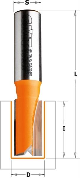Fraise à défoncer courte HM D=12 l=20 S=8 MFLS - CMT91112011